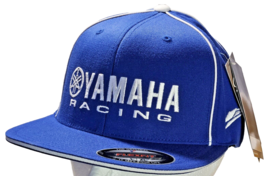 Factory Effex Yamaha Racing Team Hat Cap Blue Flexfit L/XL Tags - £25.58 GBP