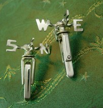 Vintage Weather vane Cufflinks DIMENSIONAL hickok miniature silver wind vane wea - £176.52 GBP