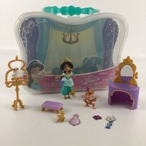 Disney Princess Little Kingdom Aladdin Jasmine&#39;s Gloden Vanity Portable Playset - £22.90 GBP