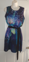 APT 9 Colorful Watercolor Sleeveless Knee Length Dress Size Small - £9.74 GBP