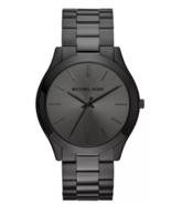 Michael Kors Unisex Slim Runway Black Ion-Plated Stainless Steel Watch M... - £154.23 GBP
