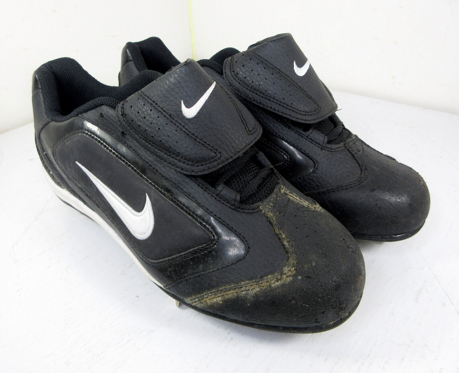 Primary image for Nike Baseball Cleats 020709 SF Black Covered Laces Size 7 US Mens/Youth 25CM
