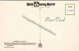 Cinderella&#39;s Castle Walt Disney World FL Postcard PC341 - £3.99 GBP