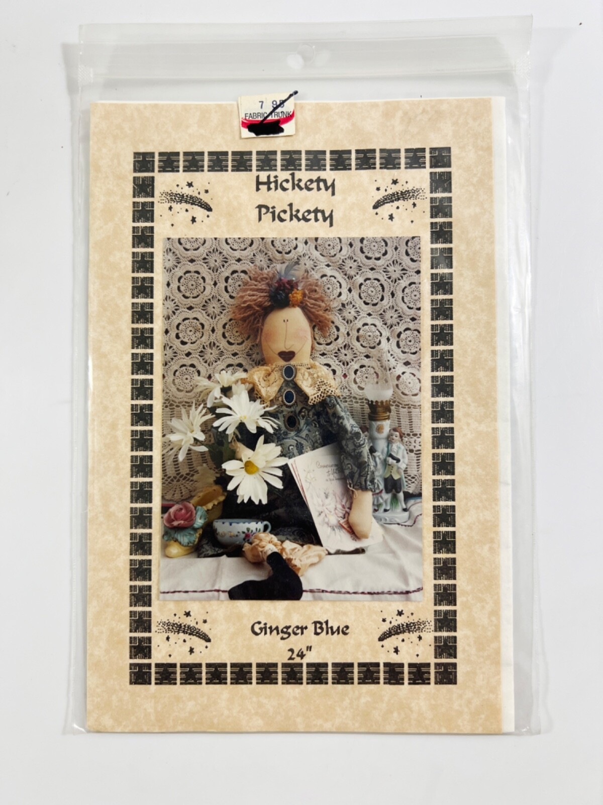 Hickety Pickety Ginger Blue 24&quot; Pattern - $9.89