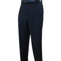 Men's Apollo King Slacks Single Pleated Semi Wide Leg DM22 Navy Size 38 image 3