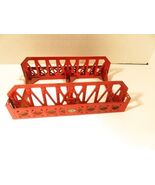 LIONEL PRE-WAR - #270- RED TINPLATE BRIDGE  NO TRACK - EXC.- B6R - $434.75 MXN