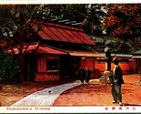 Enoshima Shrine Dio Di Benten Giappone Unp Non Usato 1920s Wb Cartolina - £5.69 GBP