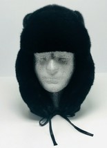 Men's Kangol Black Faux Fur Trapper Hat   - $125.00
