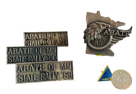 ABATE Vintage Motorcycle Collectible Pins LOT OF 6 For Jacket/Vest/Hats ... - £11.52 GBP