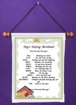 Dog Texting Shorthand - Personalized Wall Hanging (892-1) - $19.99