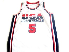 David Robinson #5 Team USA BasketBall Jersey White - Any Size image 4