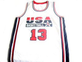 Chris Mullin Team USA Custom Basketball Jersey White Any Size image 1