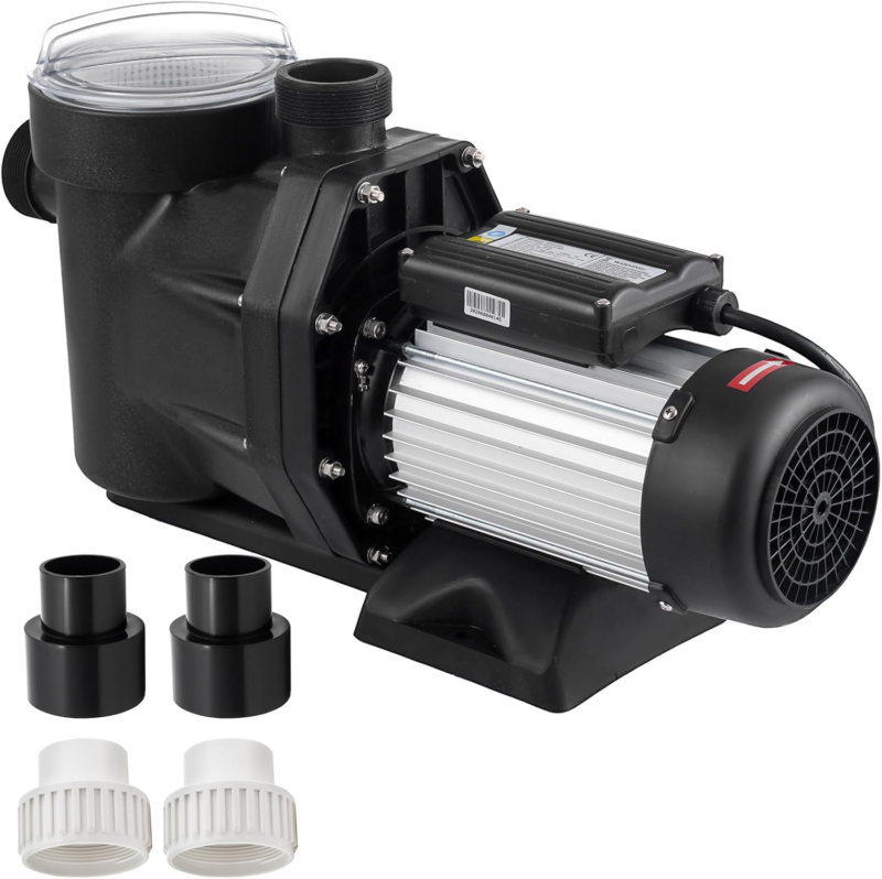Powerful 8880 GPH, Self Priming 110V Swimming Pool Pump, 1850W Single Sp... - $276.83