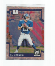 Eli Manning (New York Giants) 2017 Panini Donruss Optic Silver Prizm Card #2 - £3.95 GBP