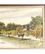 1920s Hand Colored Tinted Photograph Georgia House Unsigned Framed DWWW14 - $129.99