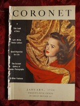 Coronet January 1940 Martin Munkacsi Herbert Bayer William E. Wilson Louis Kaep - $5.40