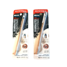LOT OF 2 Rimmel Scandaleyes Waterproof 2 In 1 Brow &amp; Liner 002 HYPNOTIC ... - $236.49 MXN