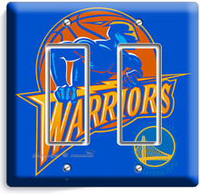 Golden State Warriors Basketball Double Gfi Light Switch Wall Plate Boys Bedroom - £11.14 GBP