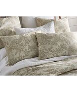 Linden Street Ashbrook King Shams 20"x36"Goldish Beige Paisley Cotton BNWOT - $36.97
