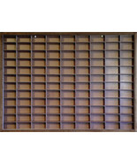 Wall  Display Case W/COVER for Matchbox/Hot Wheels 1/64  Handmade Walnut Stain - $159.00