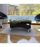 Coffee Table Shape-Adjustable High Gloss Black - £176.47 GBP