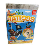 Temporary Tattoos Pirate 25 Party Favor Birthday Gift Stocking Cartoon B... - $14.73