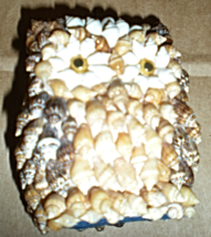 Owl Figurine Made Of Sea Shells - $73.88 MXN