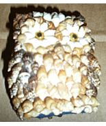 Owl Figurine Made Of Sea Shells - $3.98