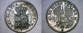 1866-B German States Oldenburg 1/2 Groschen World Silver Coin - £23.97 GBP