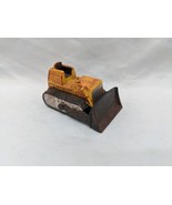 Vintage Small Yellow Bulldozer Toy 1 1/2&quot; - £14.09 GBP