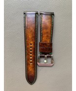Brown Genuine VEG Cowhide Leather Watch Strap Band - Custom Handmade Men... - $39.00
