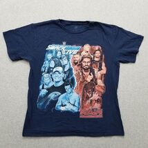 WWE Shirt Boys XL Blue SmackDown Live Raw Short Sleeve - $324.43 MXN