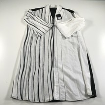 Neu Ozai N Ku Hemd Kleid Größe Xs Weiß Schwarz Gestreift Asymmetrisch Dr... - £89.35 GBP
