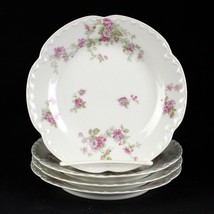 Haviland Limoges Schleiger 244D Roses &amp; Daisies Bread Plate Set, Antique 6 1/4&quot; - £31.24 GBP