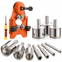 Diamond Drill Bits, Hollow Drill Hole Saw Set, 10-Piece Tile Opener With Hole Sa - £39.50 GBP