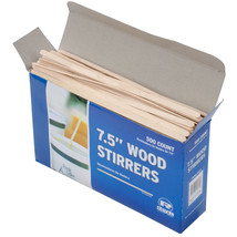 Royal 7.5&#39;&#39; Wood Coffee Stirrers - 500 Ct Box - $16.05