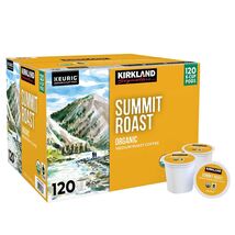Kirkland Signature Summit Roast Organic Medium Roast Coffee Pods, 120 K-... - $66.27 CAD