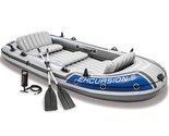 Intex 68325EP Excursion Inflatable 5 Person Heavy Duty Fishing Boat Raft... - $452.99