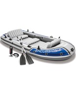 Intex 68325EP Excursion Inflatable 5 Person Heavy Duty Fishing Boat Raft... - £248.89 GBP