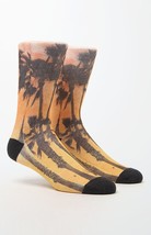 On The Byas  Sunset On Fire Crew Socks Casual New One Size Mens Guys - £6.67 GBP
