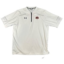 Under Armour Mens Medium White Auburn Tigers Team Issued Pullover Sideline Shirt - £26.16 GBP