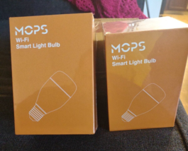 MOPS Wi-fi Smart Light Bulb Lot of 2 Model SH-W01  - £9.32 GBP