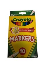 Crayola®  Markers Fine Tip Assorted Classic Colors Set of 10 Non-Washable - £3.88 GBP