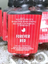 Bath &amp; Body Works FOREVER RED Wallflowers Fragrance Refill x8 Red Peony - £41.10 GBP