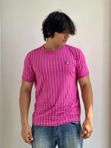 Fila Fuchsia | White Striped Short Sleeve Tee Shirt NWT - $29.00