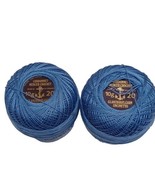 Glanzhakelgarn No 20 10g Crochet Thread Cordonnet Blue 131 Lot of 2 W. G... - £13.25 GBP