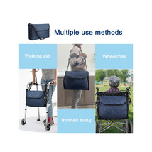 Wheelchair Storage Bag Walker Organizer Multiple Pockets Bottle Holder Q... - $25.64