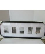 HOME GALLERY COLLECTION PHOTO WALL FRAME HOLDS 5 PHOTOS 4 X 6 BLACK FRAME - $33.87 CAD