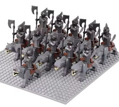 Warg Varg Orcs Soldier VS Uruk-hai Azog Figures Wolfs Mini Dwarfs XP434 - $28.99