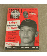 Baseball Digest Don Hoak, Duke Maas, Ed Bouchee, Bob Boyd; Branch Rick J... - £10.29 GBP